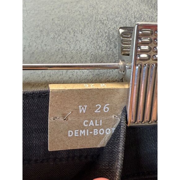 Madewell Cali Demi Boot Jeans Berkeley Black Women’s Size 26 NWT - Picture 8 of 12